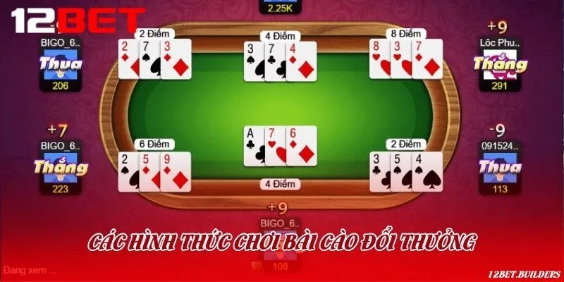 Các hình thức đánh bài cào 3 lá phổ biến